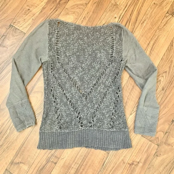Free People gray knit sweater - Picture 5 of 5